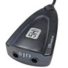 keepdrum USB-HA USB Audio Adapter with Microphone and Headphone Input