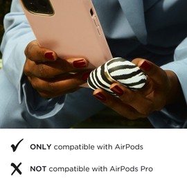 RICHMOND & FINCH AirPods Case, Zebra Protective Case Compatible Wireless Bluetooth Charger, Waterproof, Shockproof, Scratch-Resistant Protective Case for Airpods