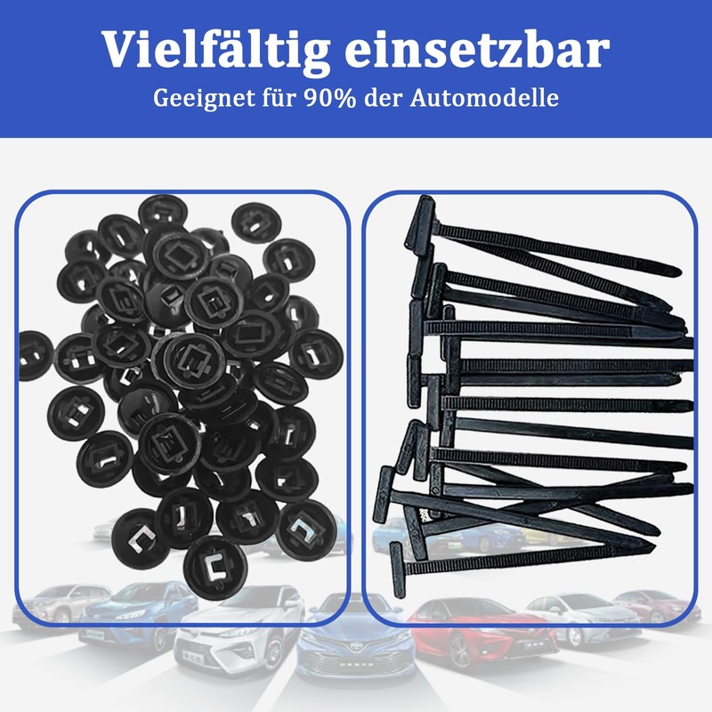 Yoedge Universal Cable Tie Clips Pack of 100 Nylon Universal
