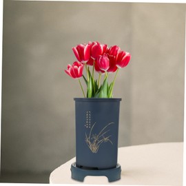 SUPVOX Resin Pottery Style Orchid Planting Pot Multi-Function Home Decor for Living Room Bedroom Kitchen