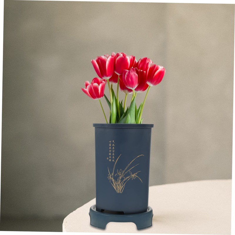 SUPVOX Resin Pottery Style Orchid Planting Pot Multi-Function Home Decor