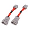 2PCS Headlight Conversion Adapter Wiring Harness Dustproof Fit for 350z