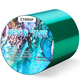 ETNRHP 3INx108FT Resin Tape Epoxy Tape for Epoxy Resin Molding Thermal Silicone High Temperature UV Resistance Tape Easy Peeling Mold Release for Epoxy Resin for River Tables Hollow Frame Bezels