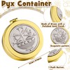 Weysat Pyx for Communion Host Catholic Polished Gold Brass Latin