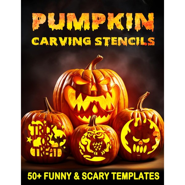 Pumpkin Carving Stencils: +50 Funny & Scary Halloween Patterns Templates
