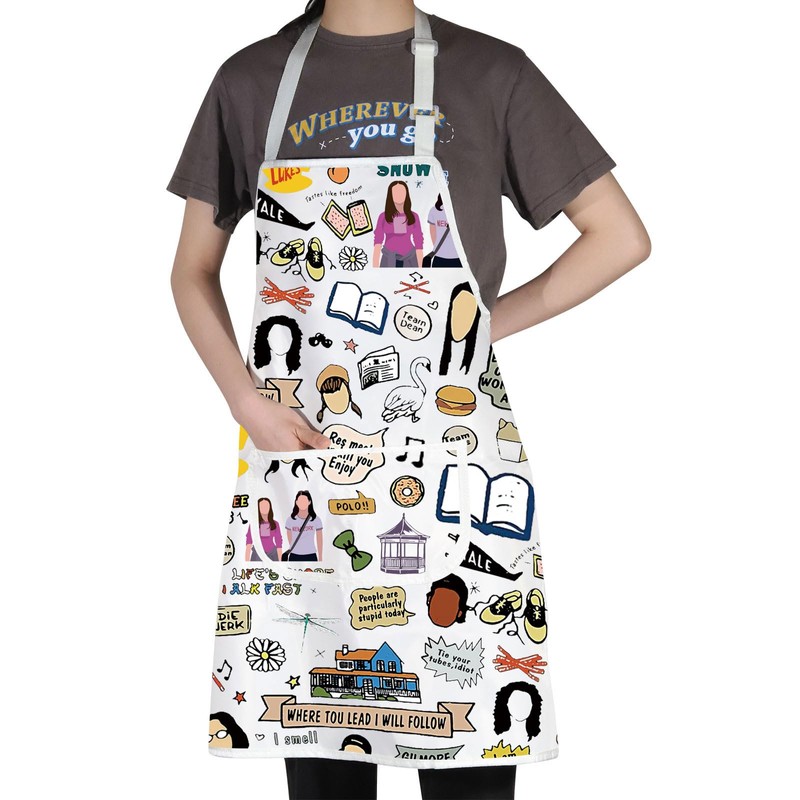 G2TUP Gilmore Apron Luke's Diner Stars Hollow Apron Lorelai And