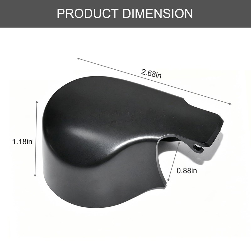 5K6955435 Rear Windshield Wiper Arm Nut Cover Cap Compatible with