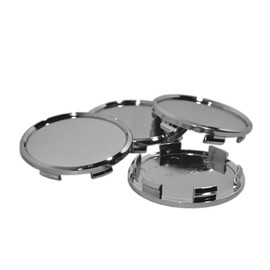 68/63 mm Wheel Centre Cap Hub Cap Universal Chrome Grey Pack of 4