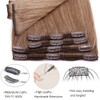 Clip-In Real Hair Extensions, Double Weft 8-Piece Set, Remy Hair