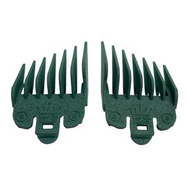 Taper King Clipper Guide Combs - Fool Proof Tapers & Fades at Home! Emerald (#3 to #8) - Compatible with Oster/Andis Clippers!