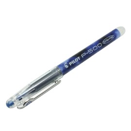 Pilot P500 0.5mm tip extra fine needlepoint BLUE gel ink rollerball x 1 single pen