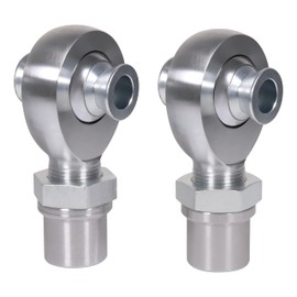 1.25" Heim Joints Rod End Kit Thread 1 1/4" Chromoly Heim Joints Suspension Kit Right and Left Hand Traction Bars Steering Kit with Round Tube Adapter Misalignment Spacer Jam Nuts (1set-1 1/4inch)