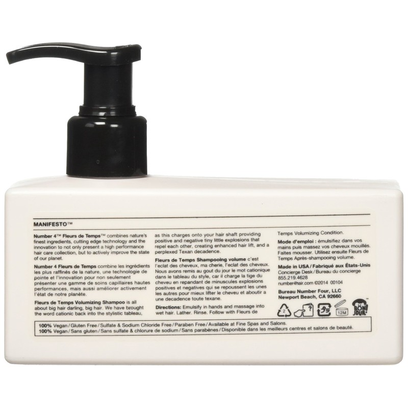 Number 4 Fleurs de Temps Volumizing Shampoo - 8.5 oz