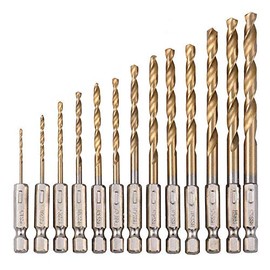 Drill Bit Set 1.5 - 6.5 mm Cordless Screwdriver HSS Titanium Hexagonal Twist Drill Bit
