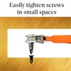 1/4" Drive Magnetic Ratcheting Screwdriver Set with PH2 Right-Angle Bit