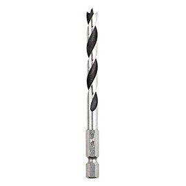 kwb Wood Spiral Drill Bit Diameter 3.0 mm with 1/4 Inch Hex Socket 513903 (CV Steel, Special 2-Chamfer Spiral Shape)