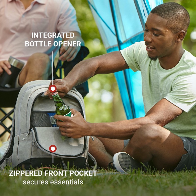 Coleman Backroads 30-Can Soft Cooler Backpack, Leak-Proof Portable Insulated Backpack