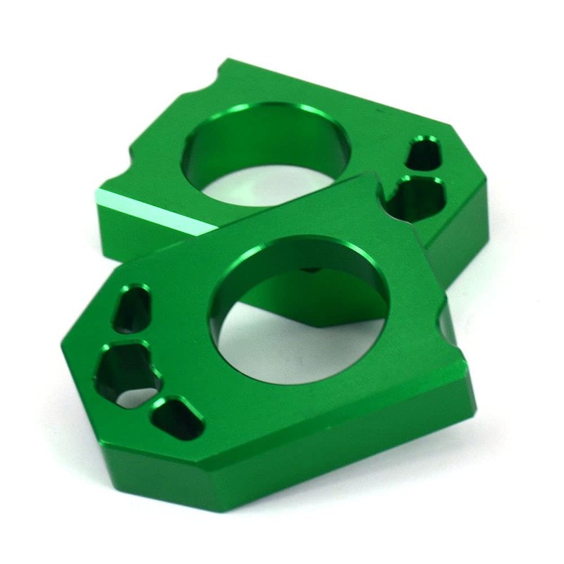 JFG RACING CNC Rear Axle Blocks Chain Adjuster For KX125