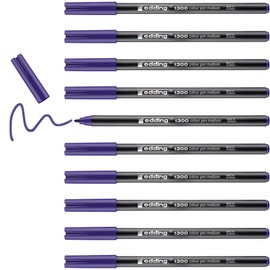 Edding e-1300 Felt-Tip Pens with Rounded Tips 3 mm Pack of 10 violet