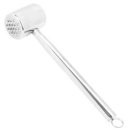 Meat Tenderizer, 304 Stainless Steel Heavy Duty Meat TenderizerTool, Comfortable Grip Double-Sided Meat Mallet Easily Tenderize Steak Chicken Fish Pork