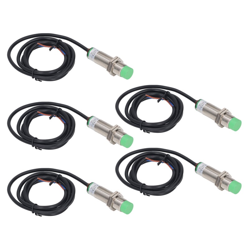 5Pcs Proximity Switch 2 Wire Normally Open 68Hz Response Frequency