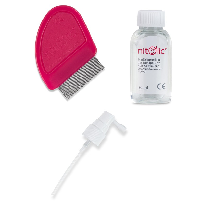 Nitolic Lice Treatment Treatment for Head Lice + Lice Comb