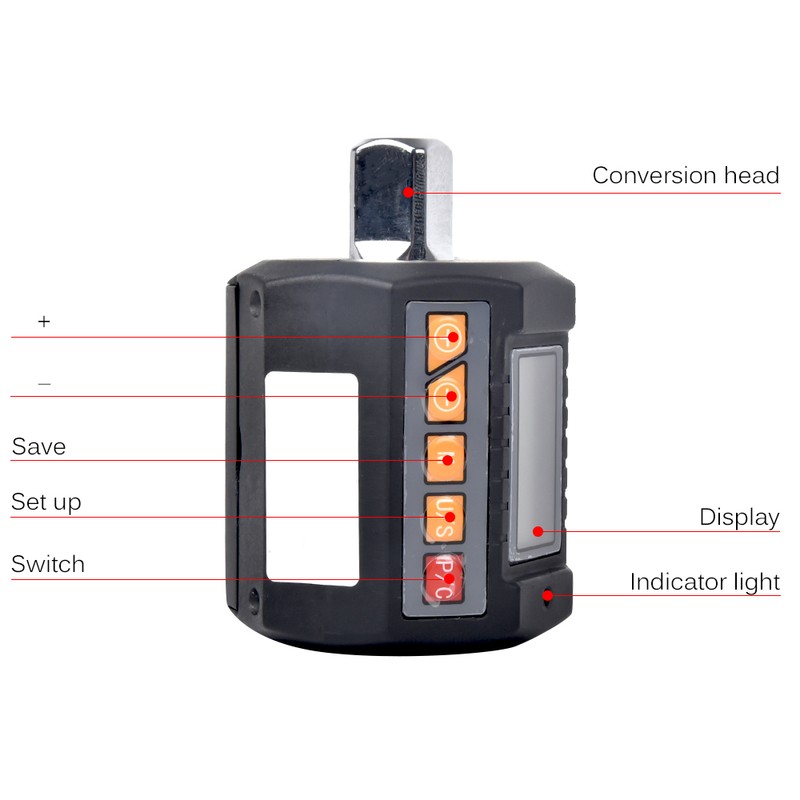 Digital Torque Adapter Electronic Torque Meter with LCD Display Measure