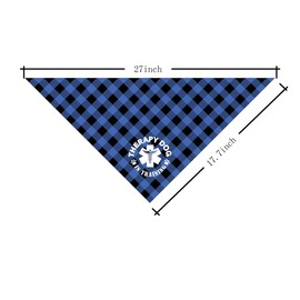 J10 Dog Bandana and Scarf - Classic Plaid Therapists TrainingVer Bands & Accessories