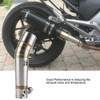 Motorcycle Exhaust Intermediate Pipe, Stainless Steel Intermediate Exhaust Connector, Suitable