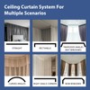 cbsroro Room Divider Ceiling Mounted Curtains Track Sets Extra Wide