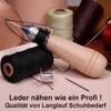 Langlauf Schuhbedarf Professional Sewing Awl Saddle Awl with Leather Needle