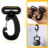 LiteTour Plastic Rotating Carabiner Hook, Robust Backpack Buckle, 360° Rotating