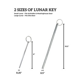 2 PIECE SET Large and Small Lunar Keys