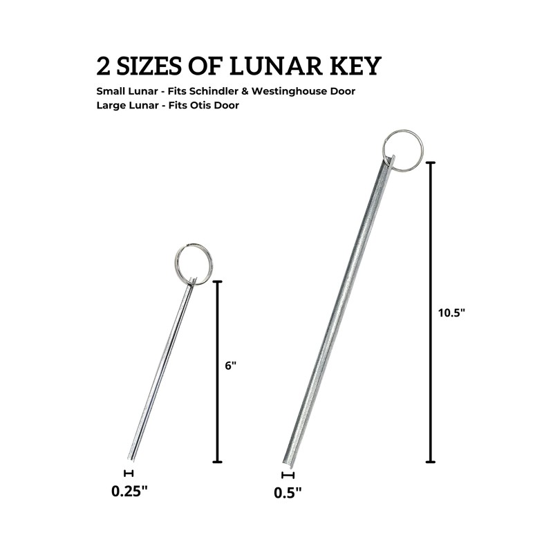 2 PIECE SET Large and Small Lunar Keys