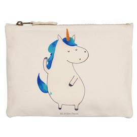Mr. & Mrs. Panda Pencil Case, Pencil Case, M Make-Up Bag, Unicorn Man – Colour: White