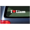 I Love Liam Vinyl Decal - White with a red