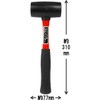 SK11 Fiberglass Rubber Hammer, 1/2 LBS