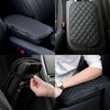 Universal Car Armrest Cover, PU Leather Auto Center Console Pad,