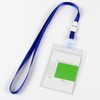 SIOPPKIK Waterproof ID Card Sleeves with Lanyard, Transparent PVC ID