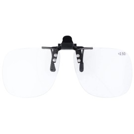 Clip/Curtain/Clip - Adjustment Glasses - Pivoting with Magnification - Various Thicknesses/Sizes (Large, 2.0)