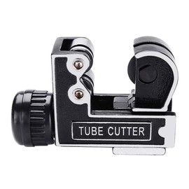 Saipe Mini Tube Cutter Portable Copper Pipe Cutter Adjustable Hose Tubing Cutter Tool for Tight Space Copper Brass Aluminum Plastic Pipes Cutting 1/8 to 1-1/8 inch (3-28mm)