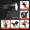 anlook Rechargeable Spotlight Flashlight, Waterproof Outdoor Handheld Spot Light, Built-in