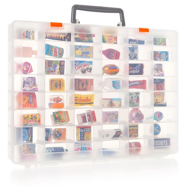 MYMOON HOME Plastic Toy Storage Case Compatible with Mini Brands