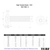 TERF® M10 X 20mm Flange Hex Socket Cap Button Head