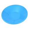 Plastic Blue Gold Pan with Dual Riffles Gold Washing Tool