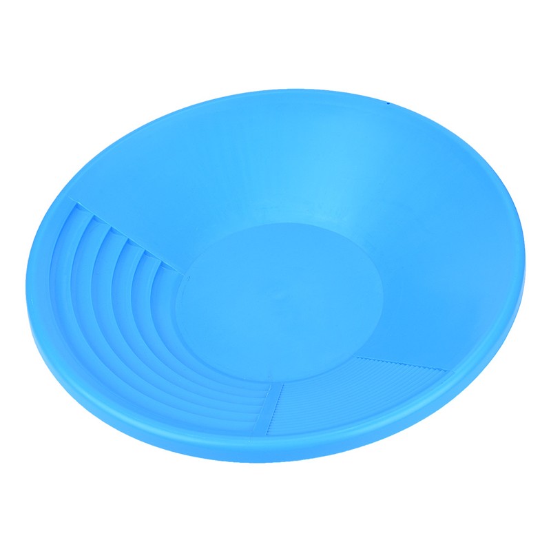 Plastic Blue Gold Pan with Dual Riffles Gold Washing Tool