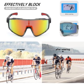 Gafas de sol deportivas polarizadas para hombre mujer, conducción, pesca, ciclismo, bicicleta de montaña, protección UV400.
