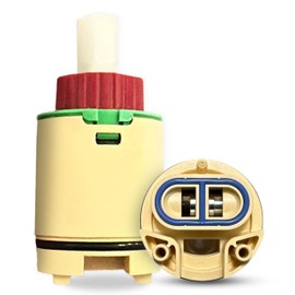 UCS HK-40/JH01GJ Faucet Cartridge Replacement for Hain-Yo, Glacier Bay, Lasco, Belanger & Sayco - 40mm Universal Shower Valve, Multi-Color (Yellow/Red/Green) - Exact Fit, Leak-Free, OEM Quality