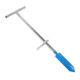 GOTOTOP Stainless Steel Dibble Bar Planting Tool with T Handle, Long Dibble Spade Shovel for Tree Planting, Detachable Design for Agricultural and Forestry Needs