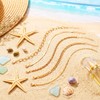 BODIY Plated Gold Ankle Bracelets for Women Cuban Link bracelet